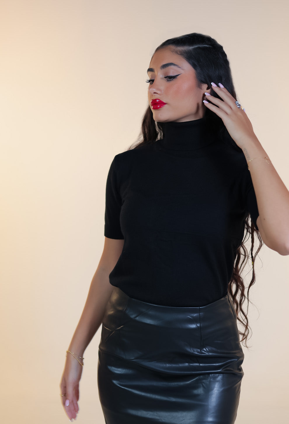 Mini Leather Skirt