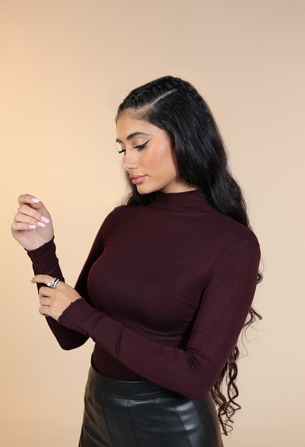 Katie Mock Neck Basic