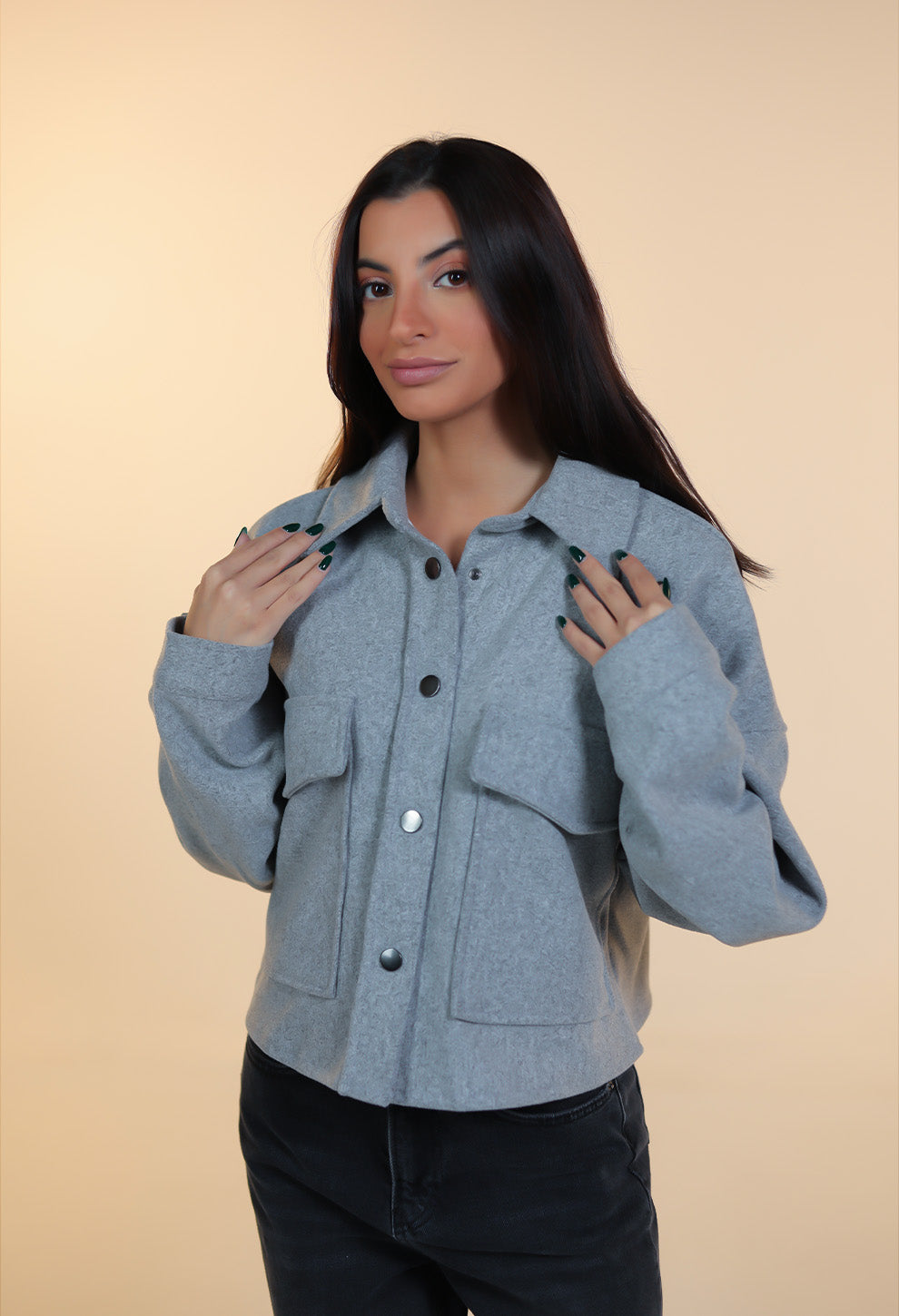 Buttoned Wool Shirt