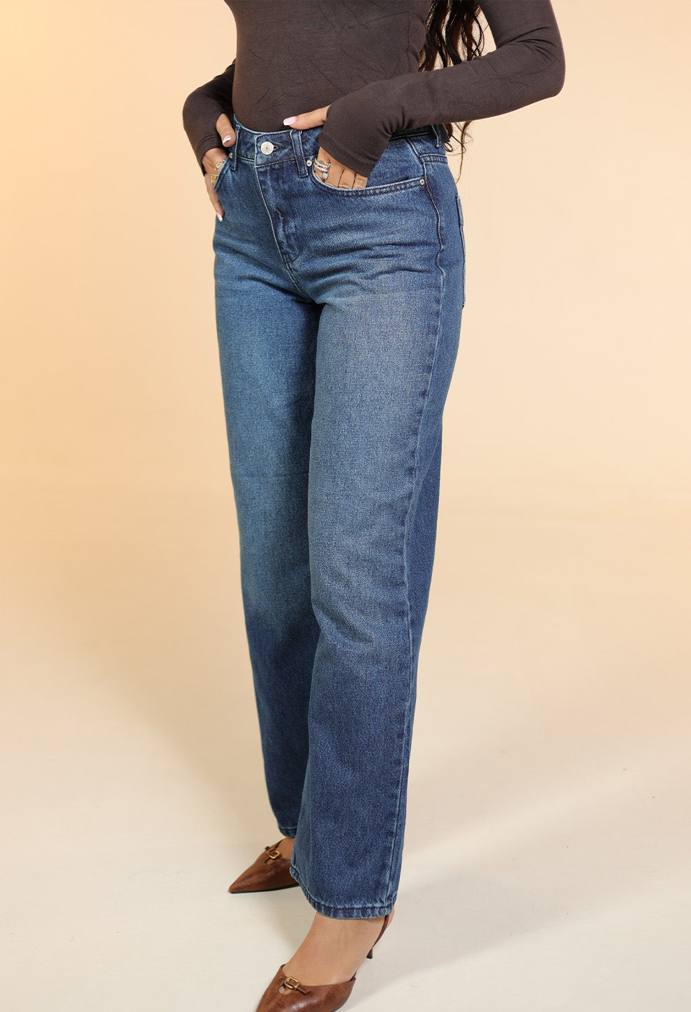Straight-cut Jeans